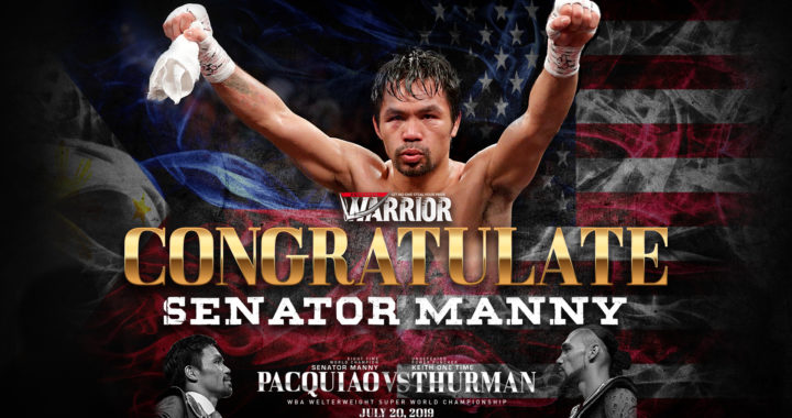 Manny Pacquiao won by split decision against Thurman